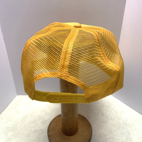 Vintage John Deere Cap Hat Trucker Style Mesh Nissun Yellow Snap Back - Picture 5 of 11
